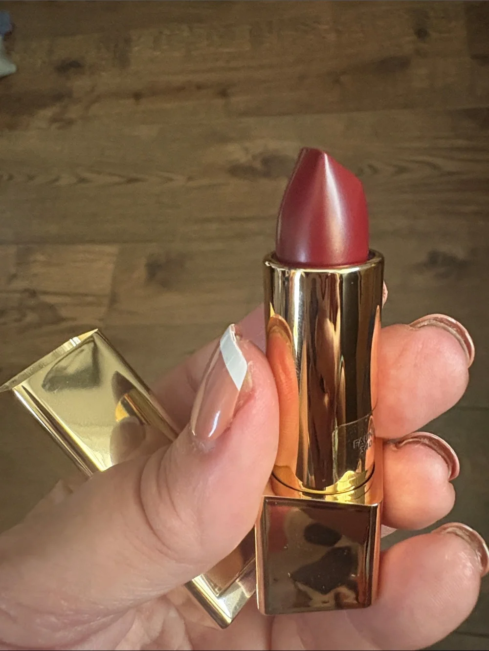 Hourglass unlocked satin cream lipstick in FAUNA number 340, new inbox